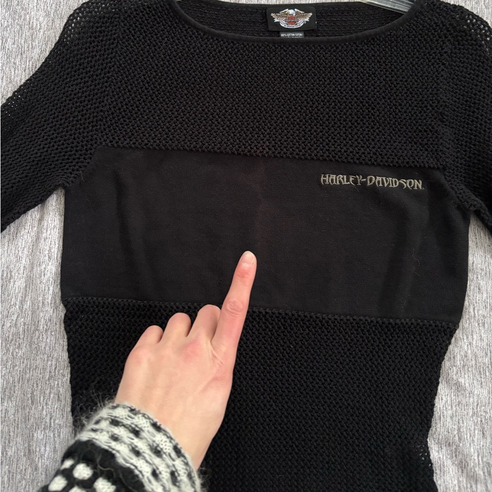 Vintage 90s Harley Davidson Long Sleeve - Picture 7 of 7
